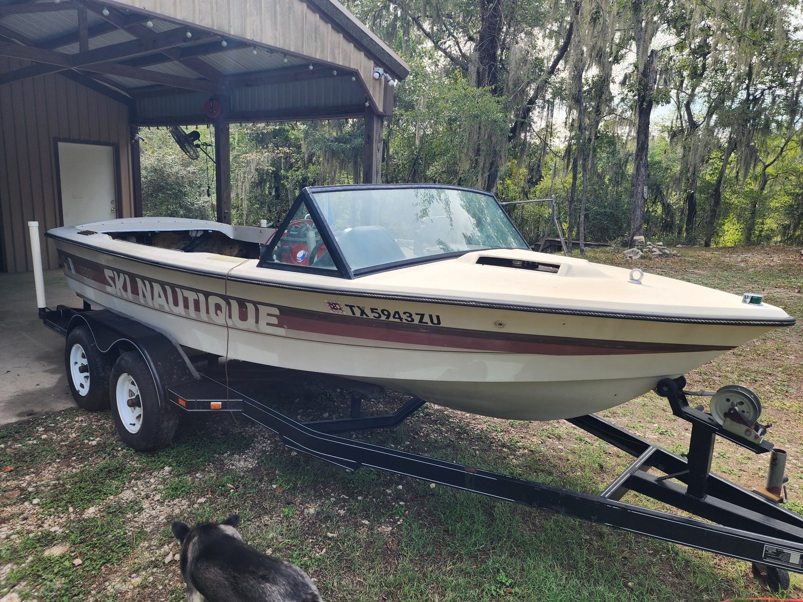 1984 Ski Nautique on trailer